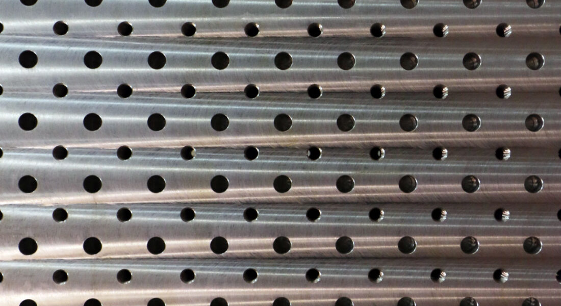Detalle del mecanizado de una columna de 5 toneladas